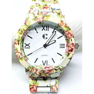 Quartz Floral Band C Japan Movement Vintage Watch